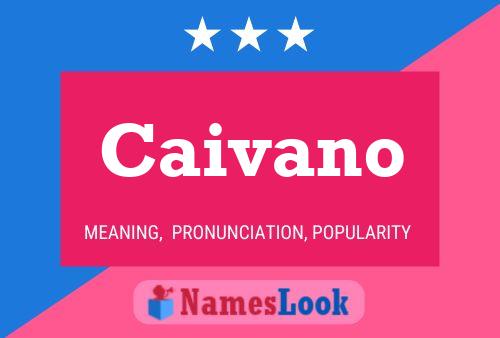 Caivano Name Poster