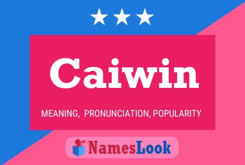 Caiwin Name Poster