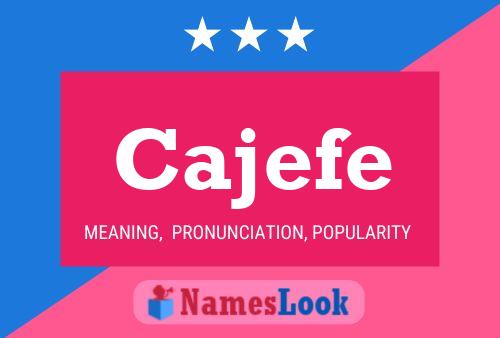 Cajefe Name Poster