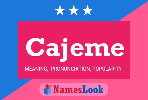 Cajeme Name Poster