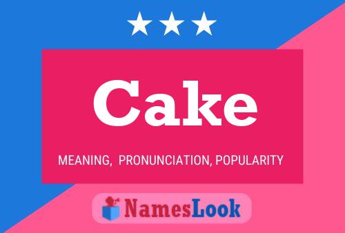 Cake Name Poster