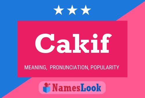 Cakif Name Poster