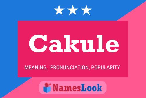 Cakule Name Poster