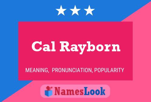 Cal Rayborn Name Poster