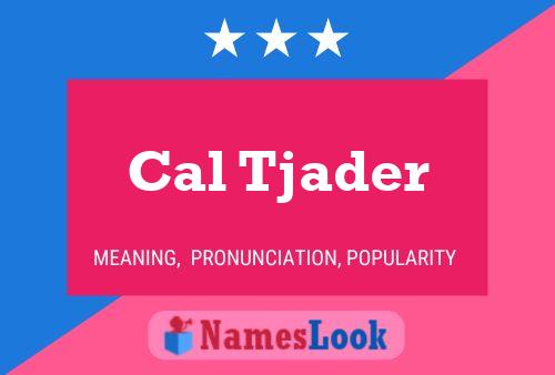 Cal Tjader Name Poster