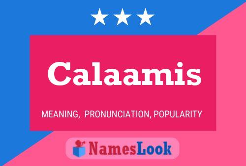 Calaamis Name Poster