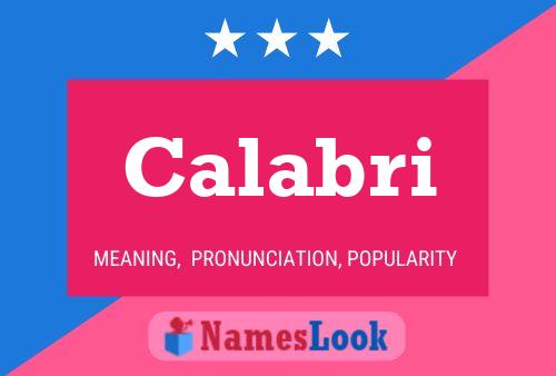 Calabri Name Poster