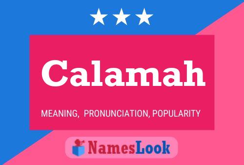 Calamah Name Poster