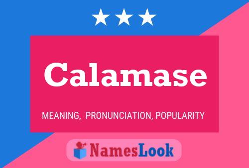 Calamase Name Poster