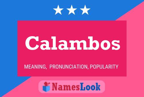 Calambos Name Poster