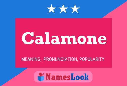 Calamone Name Poster