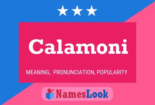 Calamoni Name Poster