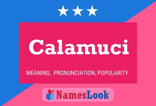 Calamuci Name Poster