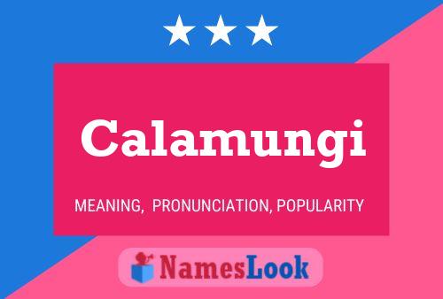 Calamungi Name Poster