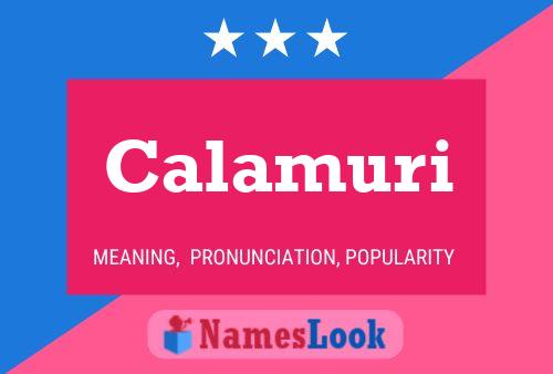 Calamuri Name Poster