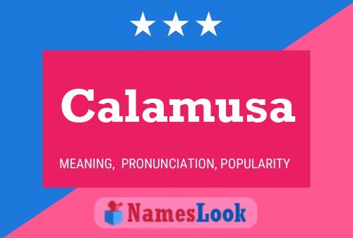 Calamusa Name Poster