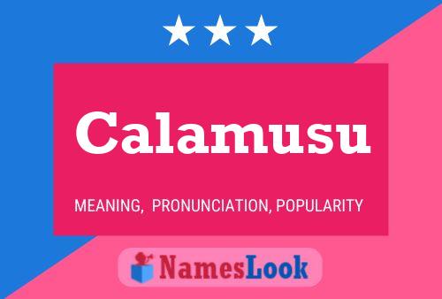 Calamusu Name Poster