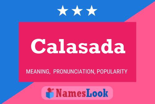 Calasada Name Poster