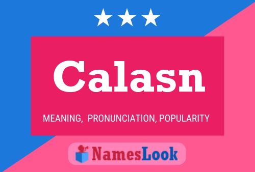 Calasn Name Poster