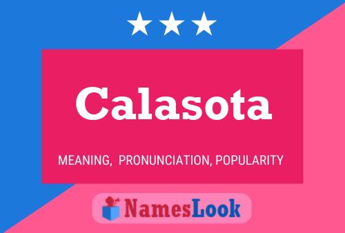 Calasota Name Poster