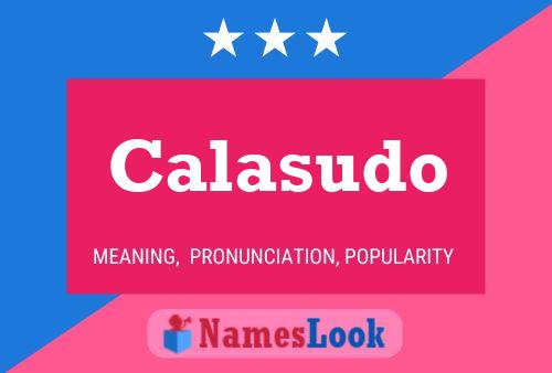 Calasudo Name Poster