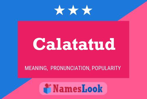 Calatatud Name Poster