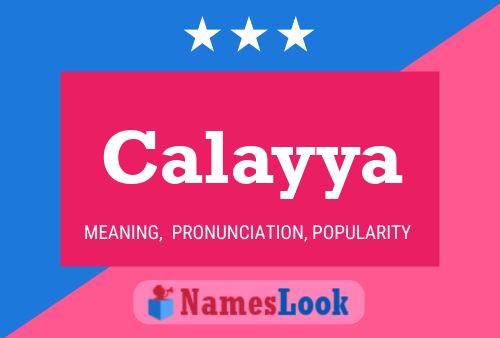 Calayya Name Poster