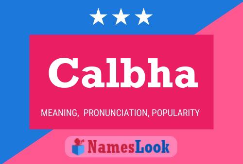 Calbha Name Poster