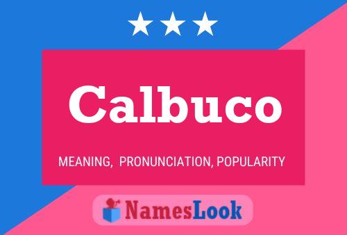 Calbuco Name Poster