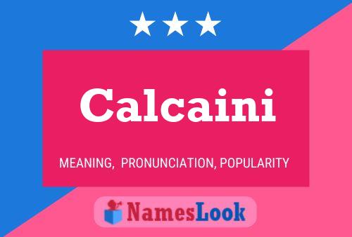 Calcaini Name Poster