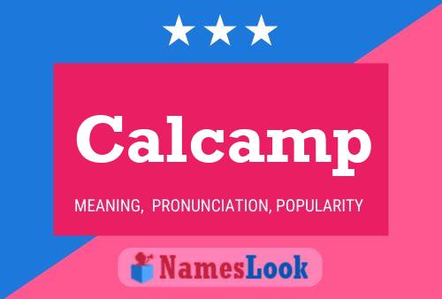 Calcamp Name Poster