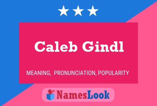 Caleb Gindl Name Poster