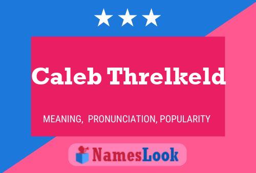 Caleb Threlkeld Name Poster