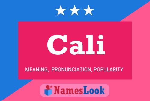 Cali Name Poster