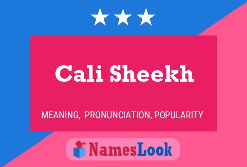 Cali Sheekh Name Poster