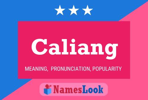 Caliang Name Poster