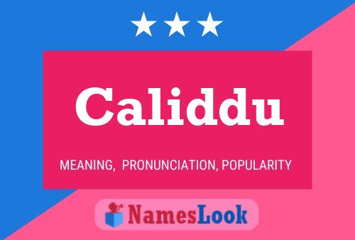 Caliddu Name Poster