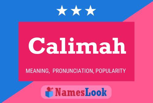 Calimah Name Poster