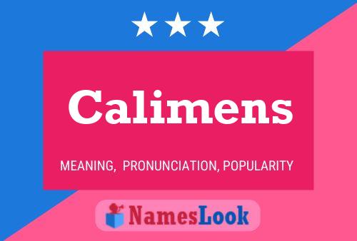 Calimens Name Poster