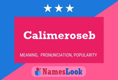 Calimeroseb Name Poster