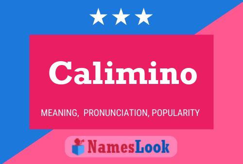 Calimino Name Poster