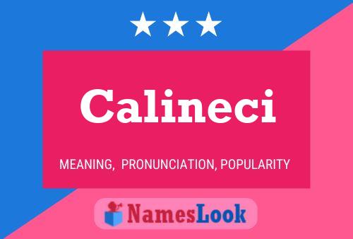 Calineci Name Poster