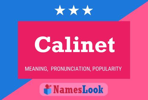 Calinet Name Poster