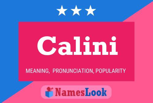 Calini Name Poster