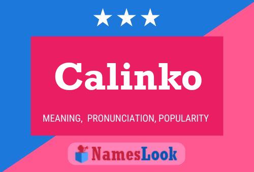 Calinko Name Poster