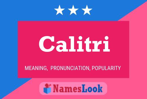 Calitri Name Poster