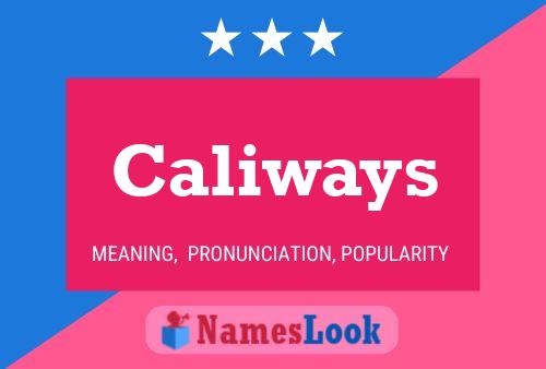 Caliways Name Poster