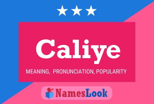 Caliye Name Poster