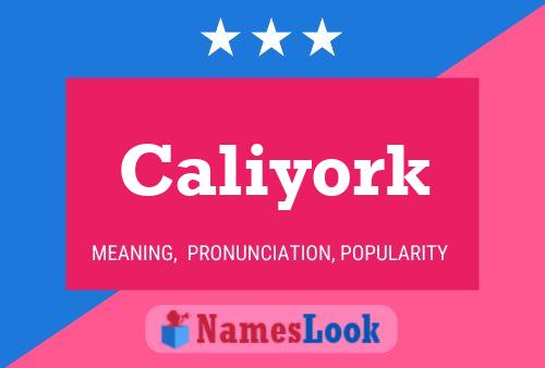 Caliyork Name Poster