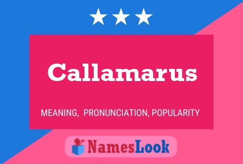 Callamarus Name Poster